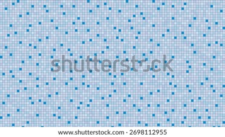 Abstract Light Blue Pixelated Background with Varying Shades of Blue