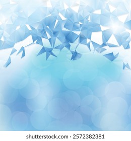 Abstract Light Blue Polygon Background Template