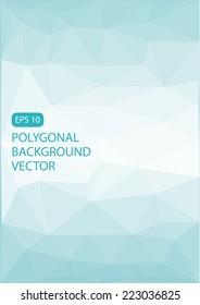 Abstract light blue polygonal background 