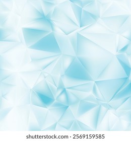 Abstract Light Blue Polygonal Background Design