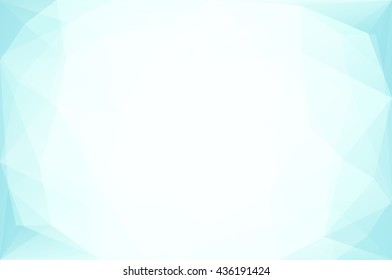Abstract light blue polygonal geometric background made of triangles.
