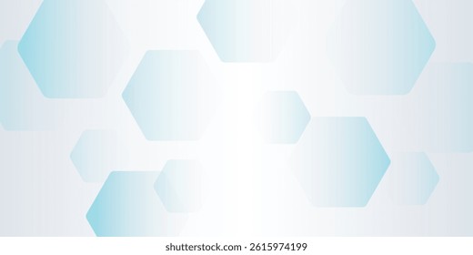 Abstract light blue purple and white gradient hexagon pattern element background. Overlapping geometry design.Vector illustration