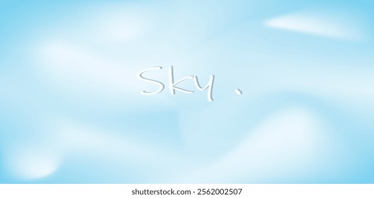 Abstract light blue sky design gradient . Vector eps 10.