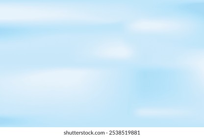 Abstract light blue sky and faint clouds, light blue background, vector illustration.