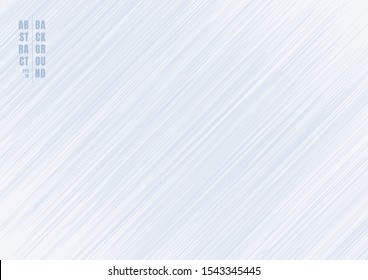 Abstract light blue striped lines streak diagonal background and texture. Vector illustration