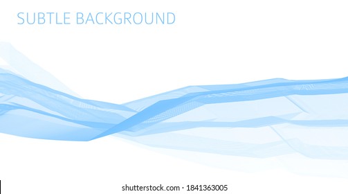 Abstract light blue thin polygonal lines on white background. Subtle minimal vector graphics