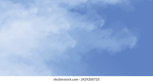 Abstract light blue watercolor for background