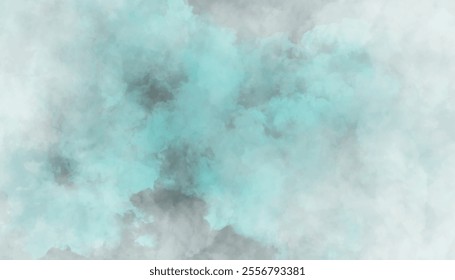 Abstract light blue watercolor background. Background with gray cloudy effect.