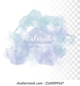 Abstract light blue watercolor cloud splash.