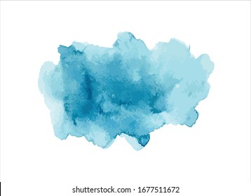 abstract light blue watercolor painting background