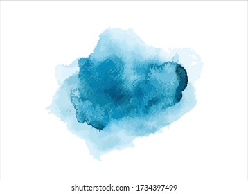 abstract light blue watercolor painting background