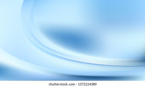 Abstract Light Blue Wave Background