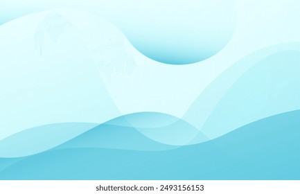 Abstract light blue wave background. Eps10 vector