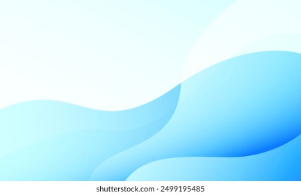 Abstractas fondo de onda azul claro. Ilustración vectorial