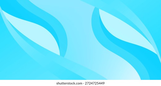 Fondo de onda azul claro Abstractas con diseño de curvas fluidas suaves. Diseño de moda creativo moderno en Ilustración vectorial