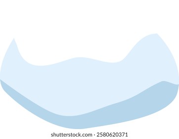 Abstract light blue wavy background creating soft organic shape with subtle gradients, perfect for conveying calmness, serenity, and fluidity