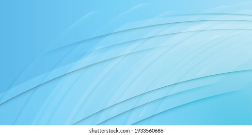 Abstract light blue wavy with blurred light curved lines background