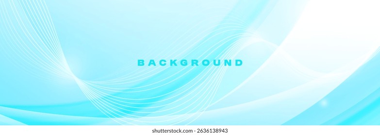 Abstract light blue Wavy gradient background