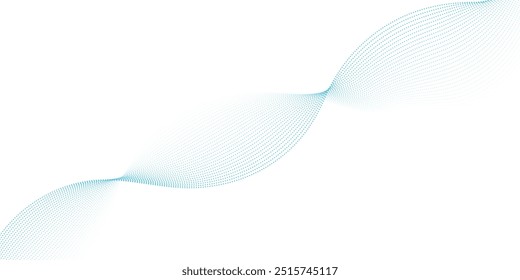 Abstract Light Blue Wavy Line Pattern Background, Minimalist Geometric Wave Design with Dotted Gradient Effect for Modern Digital Art, Branding, Advertising, and Creative Presentations