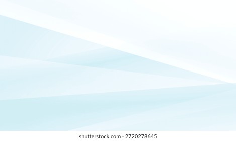 Fundo azul e branco claro abstrato com formas geométricas limpas, linhas diagonais sutis e gradientes suaves, perfeito para apresentações modernas, sites e design corporativo