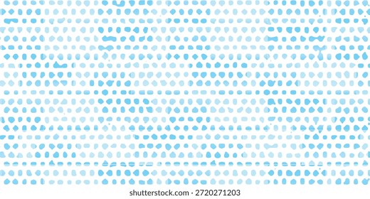 Abstraktes hellblaues und weißes gepunktetes Muster mit unregelmäßigen Halbtonformen und einem subtilen Farbverlauf, ideal für moderne digitale Kunst, Webdesign und kreative Projekthintergründe
