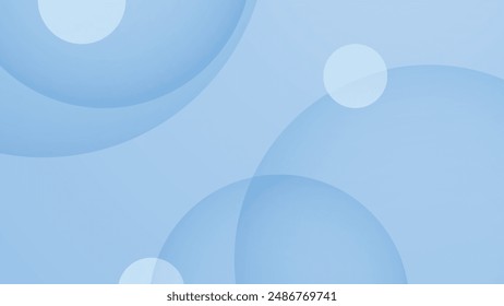 Abstractas fondo de degradado mínimo azul claro y blanco con círculo y esfera. Moderno color fresco de moda para el diseño de la presentación, volante, cubierta de medios sociales, Anuncio de Web, Anuncio tecnológico