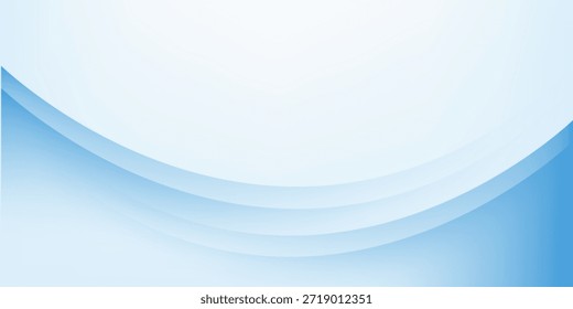Fundo abstrato das ondas azul claro e branco. Elementos gráficos de modelo de camada de sobreposição simples moderna. Design de textura sutil suave e limpo com espaço para o seu texto