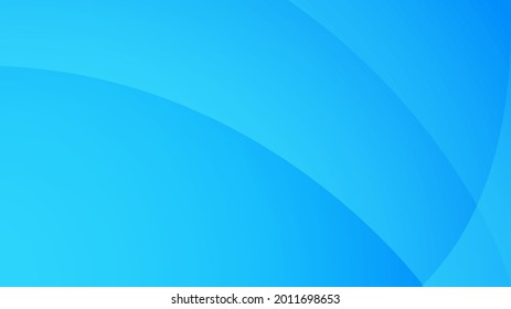 Abstract light blue wide background with radial blue gradients coming from the lower left edge. Abstract illustration for wallpaper, slide backdrops and web sites