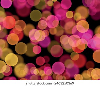 Abstractas desenfoque de luz efecto bokeh Vector brillante. Brillos brillantes , luces de brillo coloridas. Brillo brillante de la luz brillante para el festival, cartel, tarjeta, invitación, evento de boda, decoración