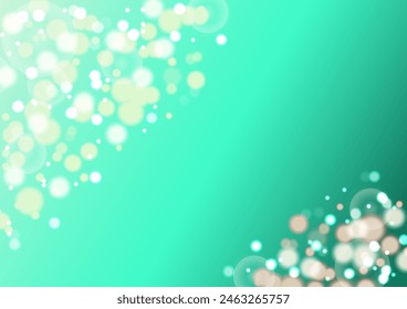 Abstract light blur and bokeh effect background. Glow  glittering pattern. Modern luxury concept for festival or celebration. Design for wallpaper, web, card, banner and etc. Vector illustration