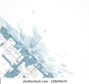 Abstract light blur computer Technology circuit background vector illustration