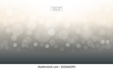 Abstract light blurred bokeh for background. Beautiful bokeh background with light effect. Vector illustration.