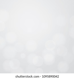 Abstract light blurred bokeh for background. Beautiful bokeh background with light effect. Vector illustration.