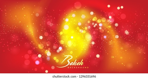 Abstract Light Bokeh Background. Vector Illustration.