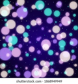 Abstract light bokeh background, vector illustration
Colorful bokeh texture pattern background