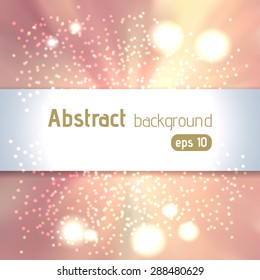 abstract light bokeh background, vector illustration