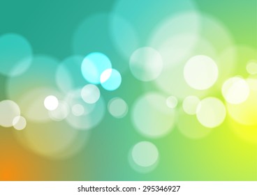 Abstract Light Bokeh Background, Vector Illustration