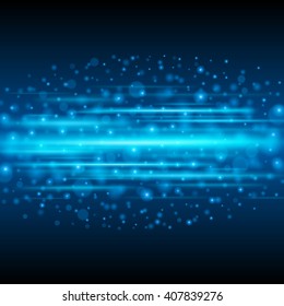 Abstract Light Bokeh Background Vector Illustration. Magic Defocused Glitter Sparkles. Good for promotion materials, Brochures, Banners. Abstract Backdrop.