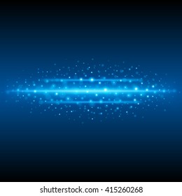 Abstract Light Bokeh Background Vector Illustration. Magic Defocused Glitter Sparkles.
