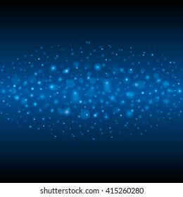 Abstract Light Bokeh Background Vector Illustration. Magic Defocused Glitter Sparkles.