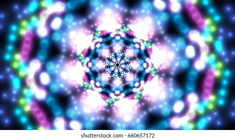 Abstract Light Bokeh Background, Vector Illustration