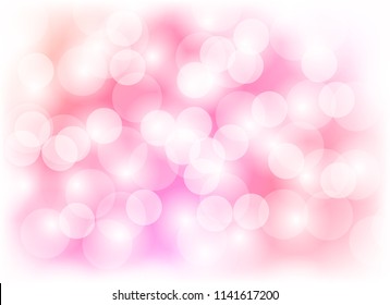 abstract light bokeh color pink blur background,vector graphics