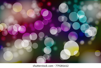 Abstract light bokeh dark background