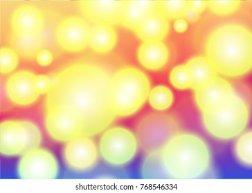 Abstract light bokeh green circles