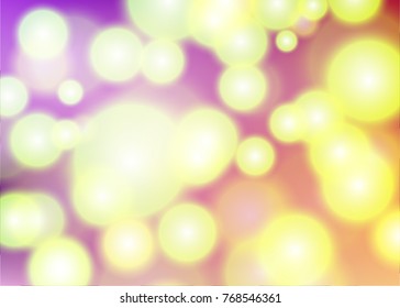 Abstract light bokeh green circles