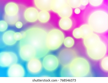 Abstract light bokeh green circles