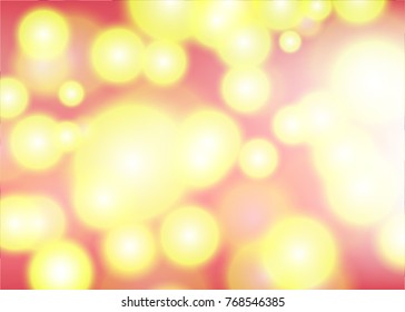 Abstract light bokeh green circles