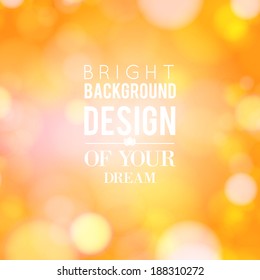 Abstract light bokeh. Vector illustration.