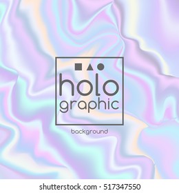 Abstract light bright holographic background for trendy design
