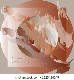 Abstract light brown background with bright brush strokes, spots and splashes. Modern Art. Design for newsletters, brochures, cards, tickets, advertisements, covers, posters. Vector graphic, eps 10.